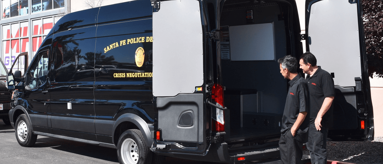 SFPD Crisis Negotiation Van Upfit Doors