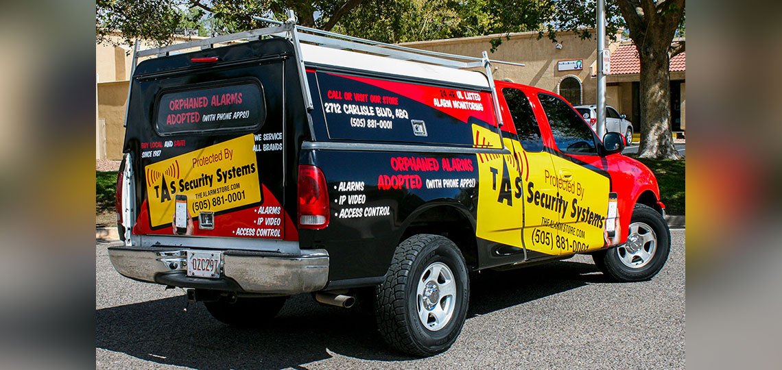 The Alarm Store Security Truck Graphics
