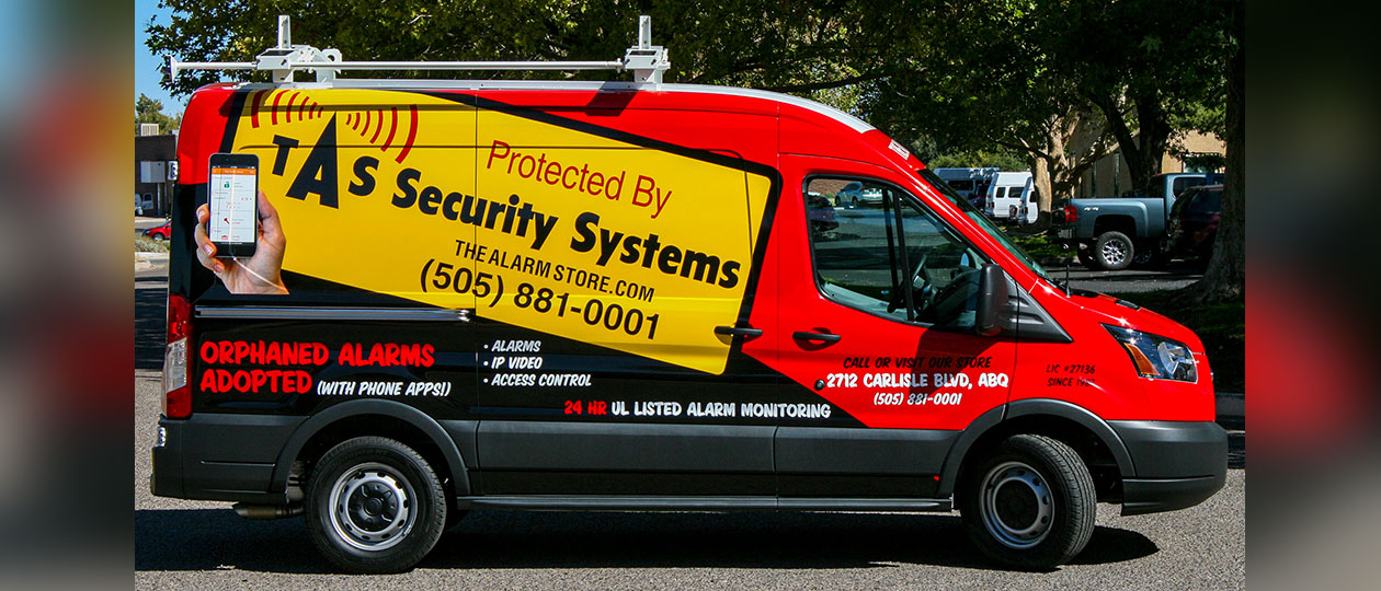 The Alarm Store Security Van Graphics