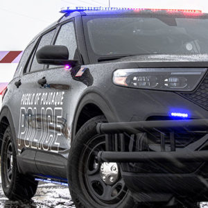 Pojoaque PD Upfit Lights Up Close