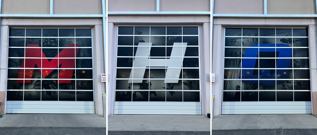 Large Format Graphics - MHQ Bay Doors