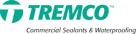 Tremco logo and trademark with the tagline 'commercial sealants & waterproofing'